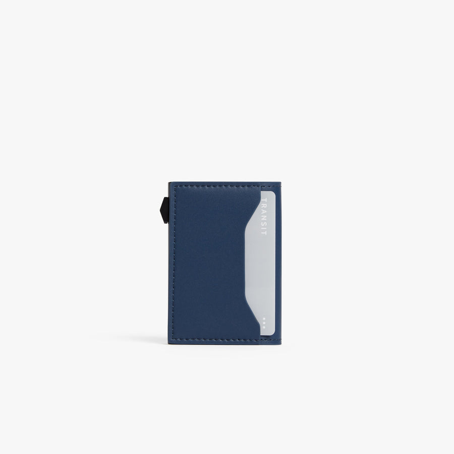 Oxford Blue / Black | Back view of Slim Wallet Pro in Oxford Blue / Black