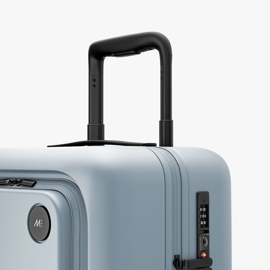 Blue Haze | Luggage handle view of Carry-On Pro Plus in Blue Haze